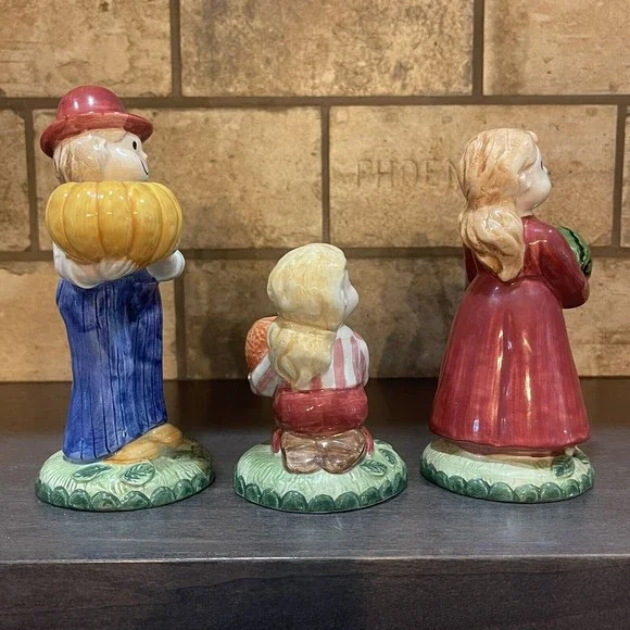 Country Fences by NORITAKE Country Father, Mother,  Daughter  Candlesticks Fall - Picture 3 of 11